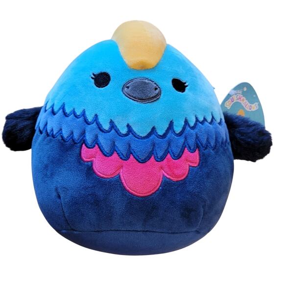 Squishmallow Melrose the Blue Cassowary Bird NWT 8" Squishy Soft Cuddly Gift - Picture 1 of 4